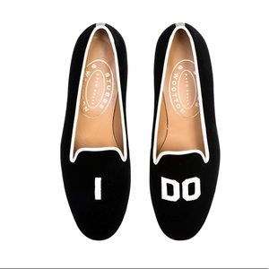 Stubbs & Wootton “I Do” Velvet Slippers
